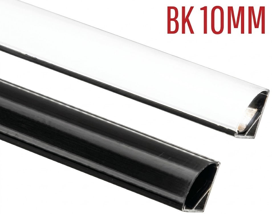 Image of BK 10MM Corner LED Aluminium Black Profile