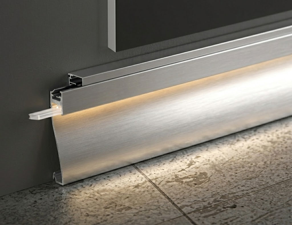 Image of Base 0180 LED Aluminium Skirting Profile