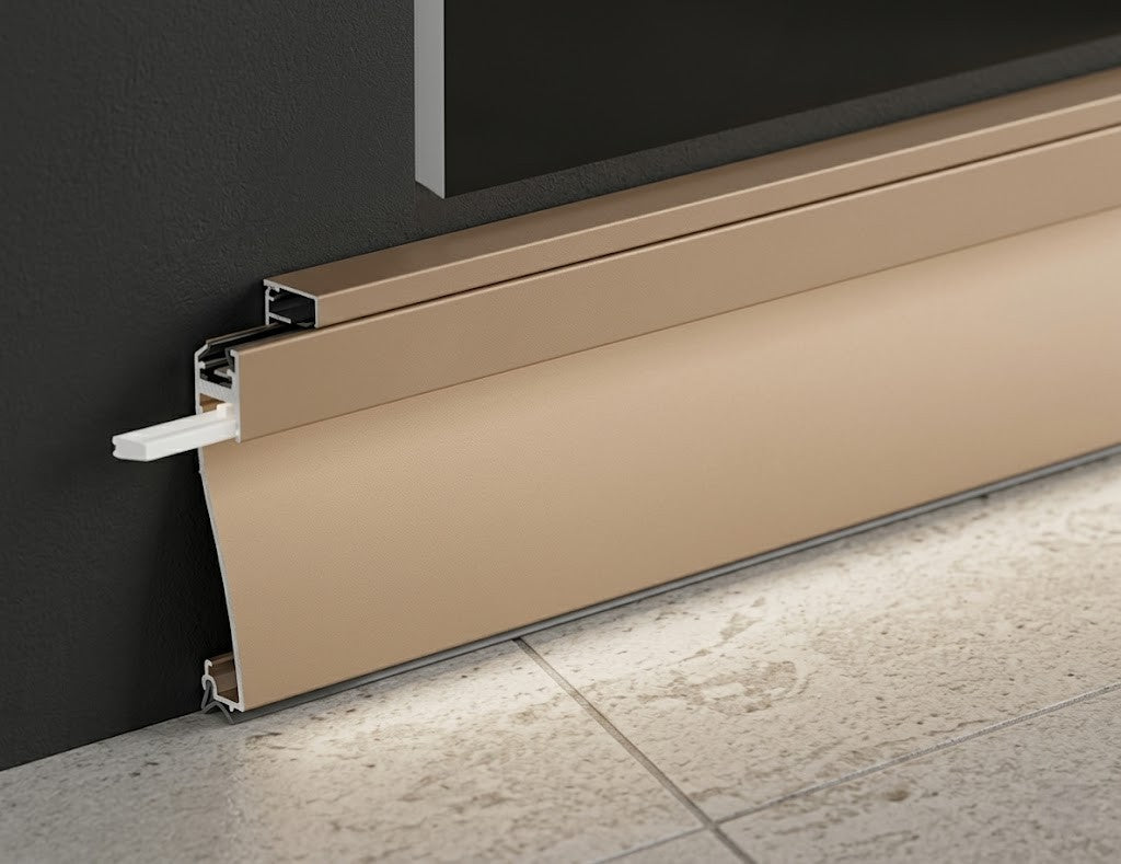 Image of Base 0180 LED Aluminium Skirting Profile
