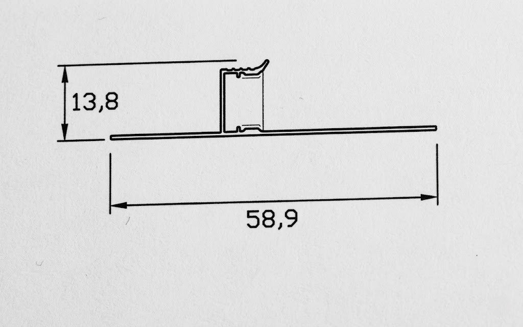 Image of Base 0260 LED Aluminium Skirting Profile