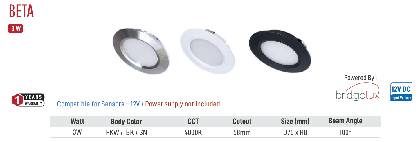Image of Beta LED Sensor Light