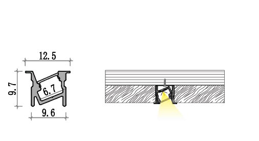Image of Cube 07 - LED Aluminium profile cube series