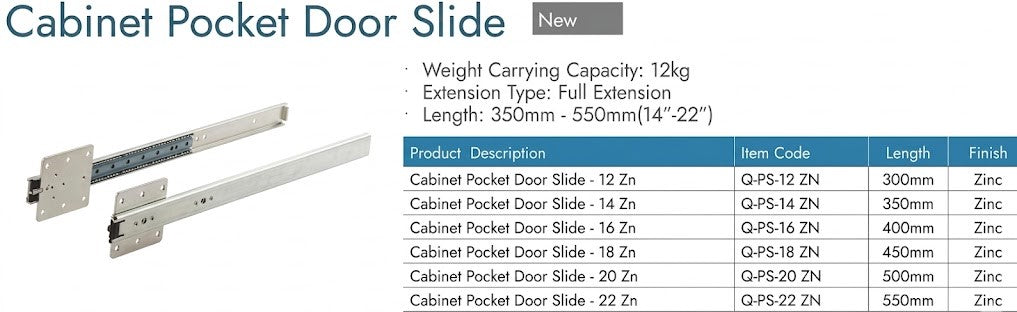 Image of Cabinet Pocket Door Slide