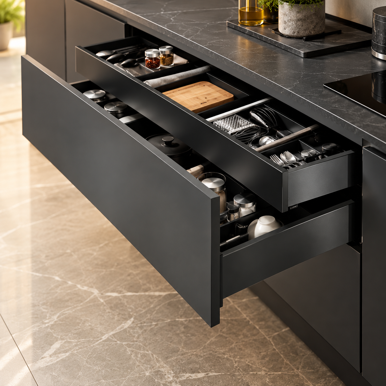 Image of Blum LEGRABOX pure, Inner Drawer, Height M (90.5 MM)