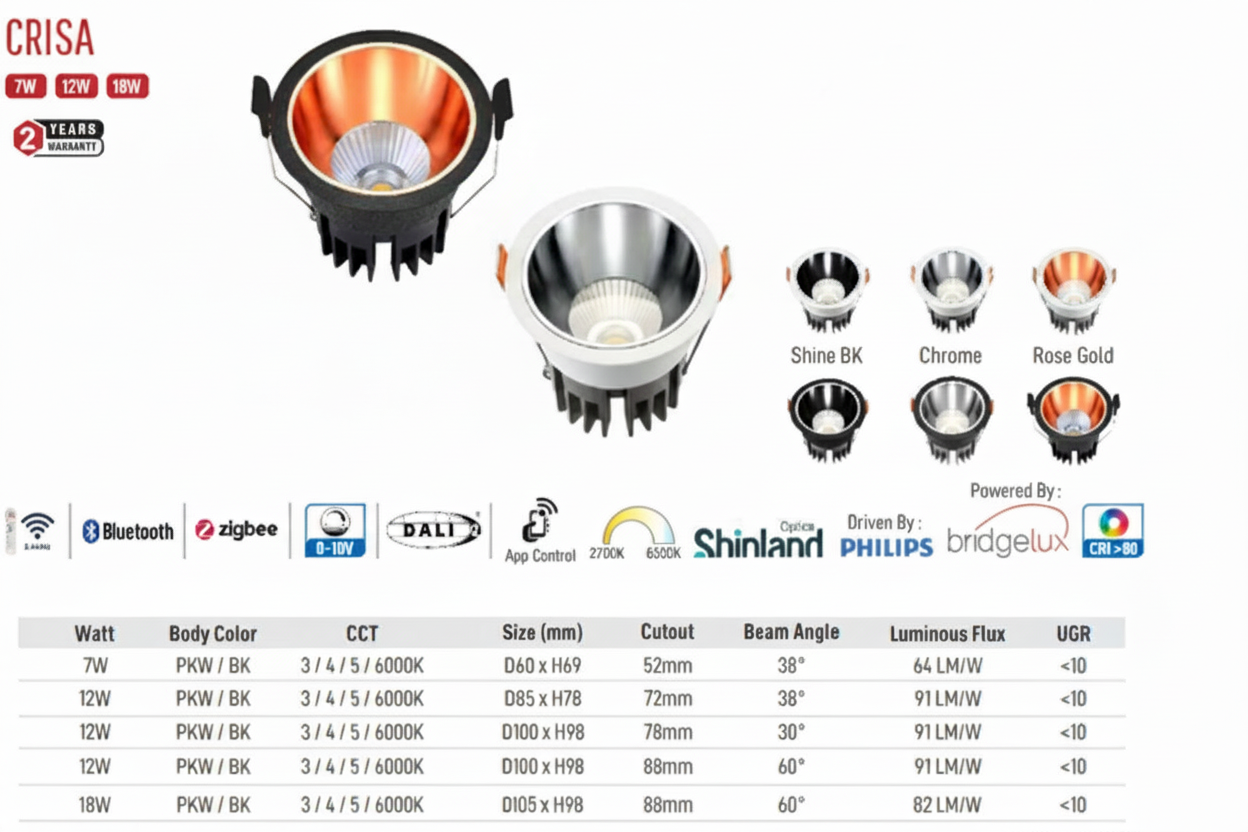Image of Crisa LED Downlight (White)