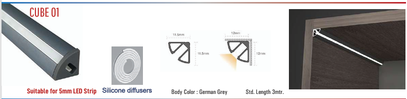 Image of CUBE 01 LED Aluminium Profile CUBE Series