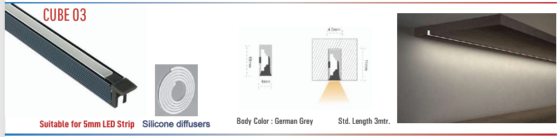 Image of Cube 03 LED Aluminium Profile Cube Series