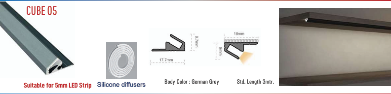 Image of Cube 05 LED Aluminium Profile Cube Series