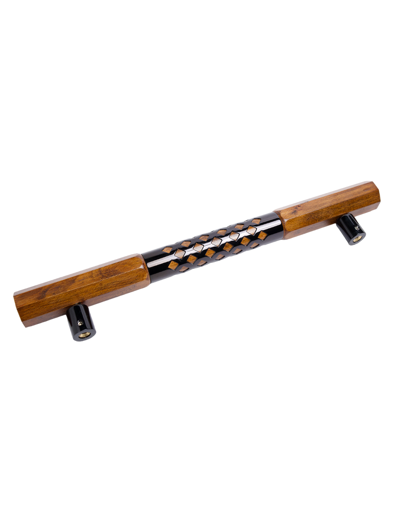 AH Door Handle Hex Wood