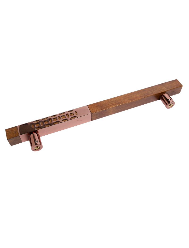 Image of AH 4720 Door Handle Square Wood