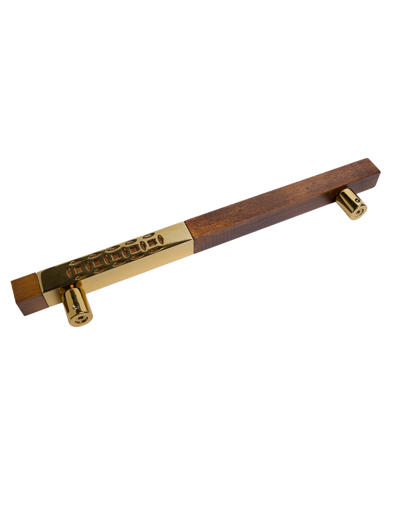 AH Door Handle Square Wood