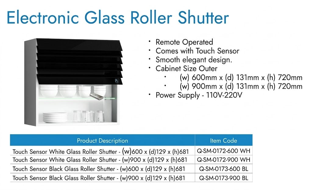 Image of Electronic Glass Roller Shutter