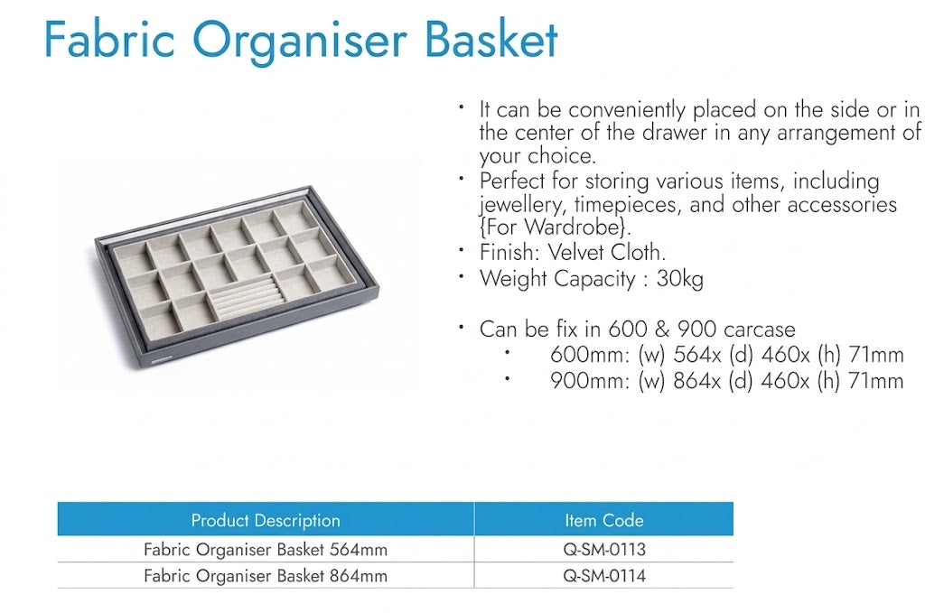 Image of Fabric Organiser Basket