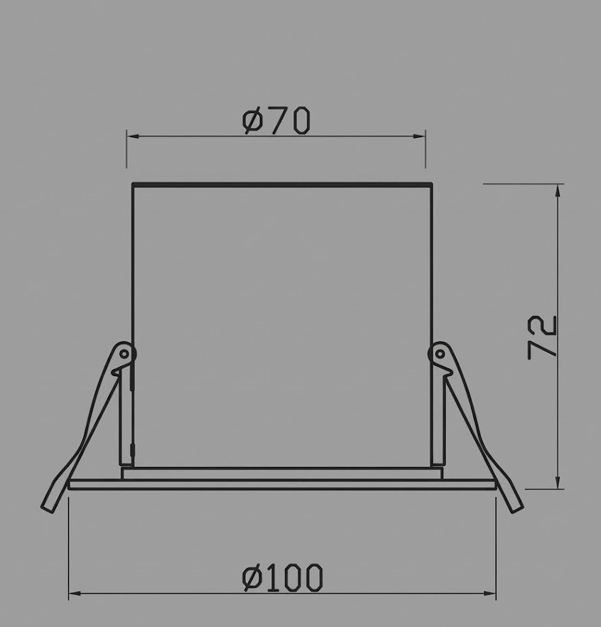 Image of GLO Remote Recessed Canopy (Feeder Only)