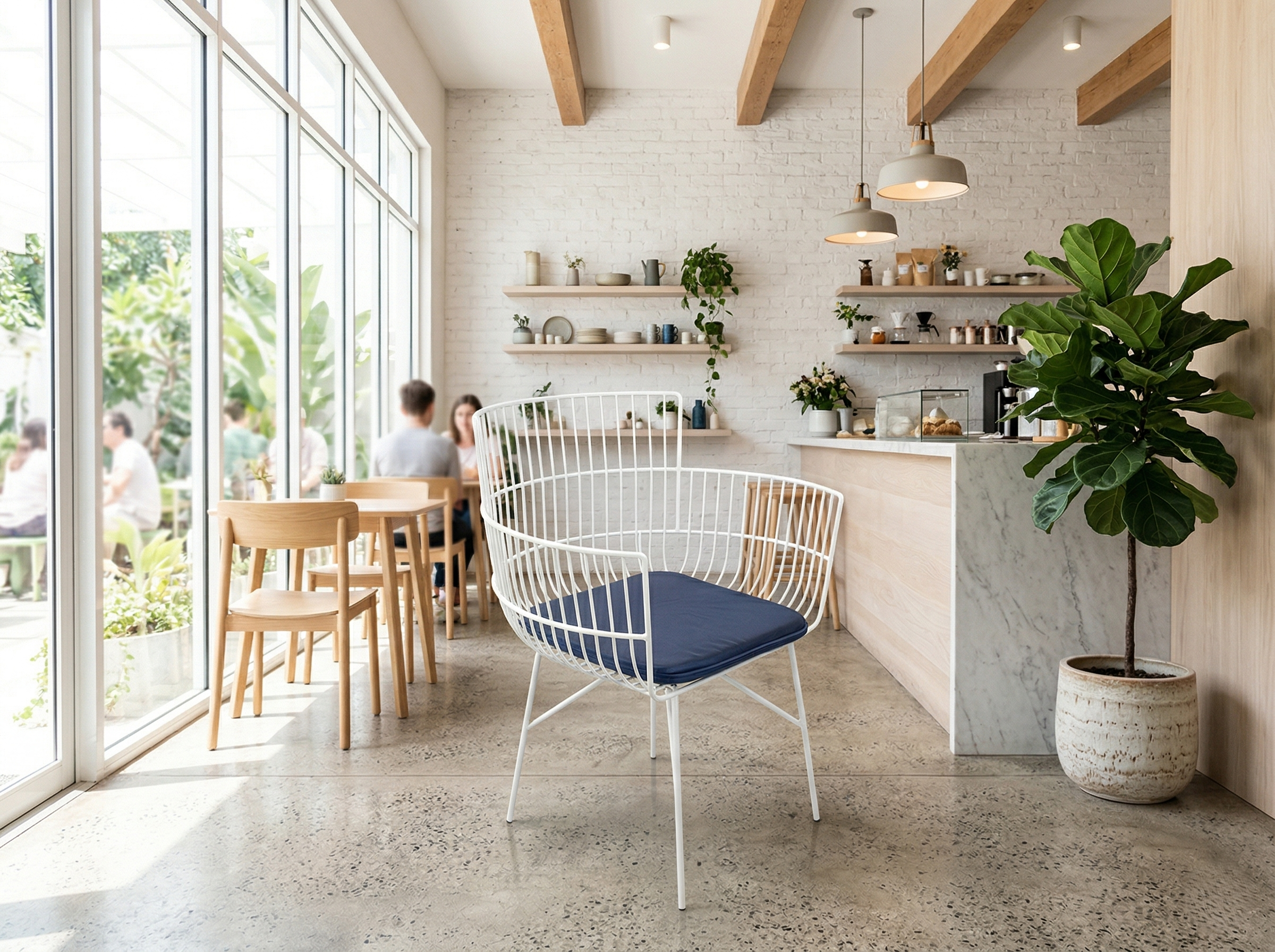 Image of Wire Cafe Chair