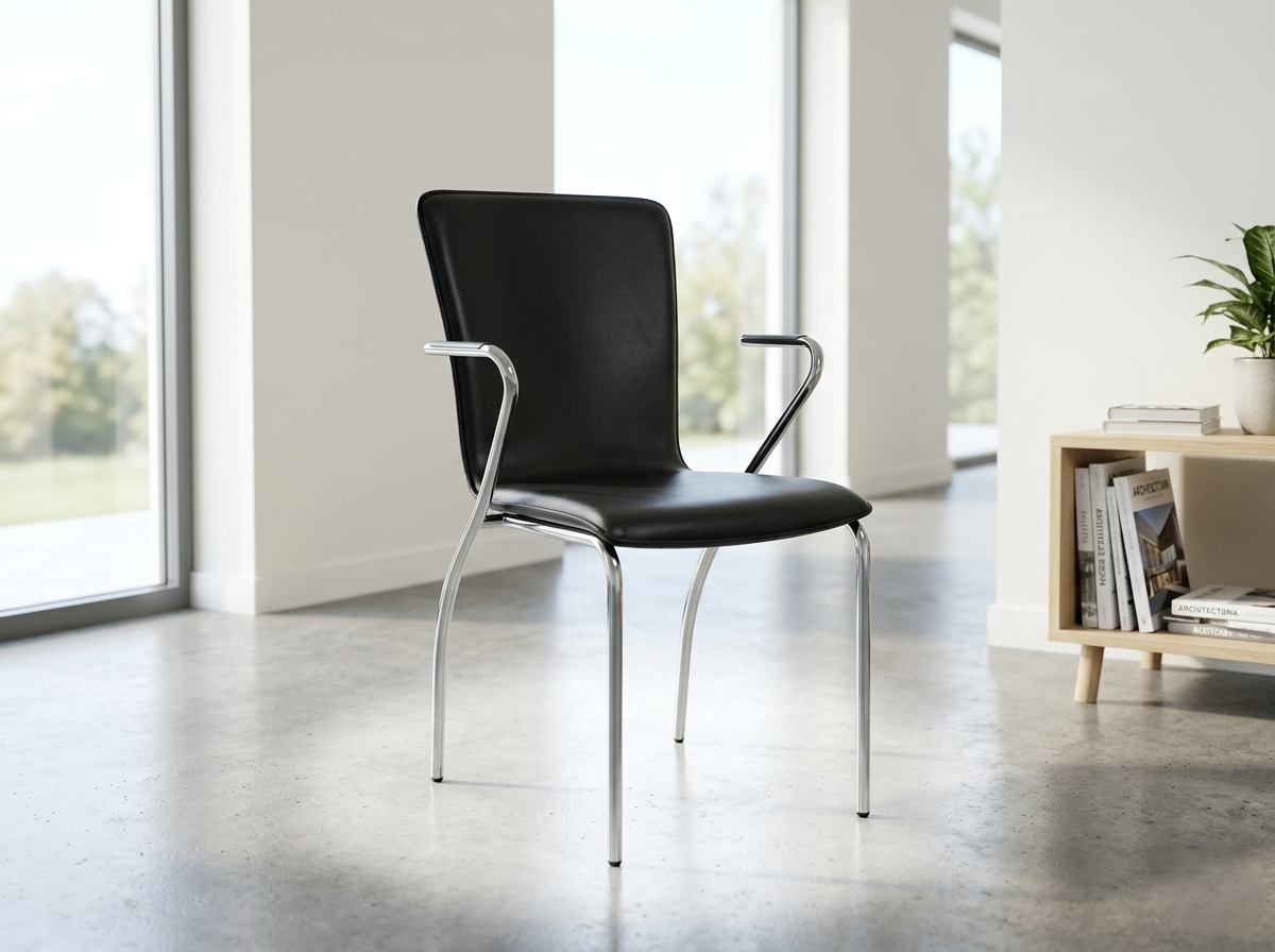 Image of R2BS14 Black Brown Blue Orange White Chairs, Office Visitor Chairs