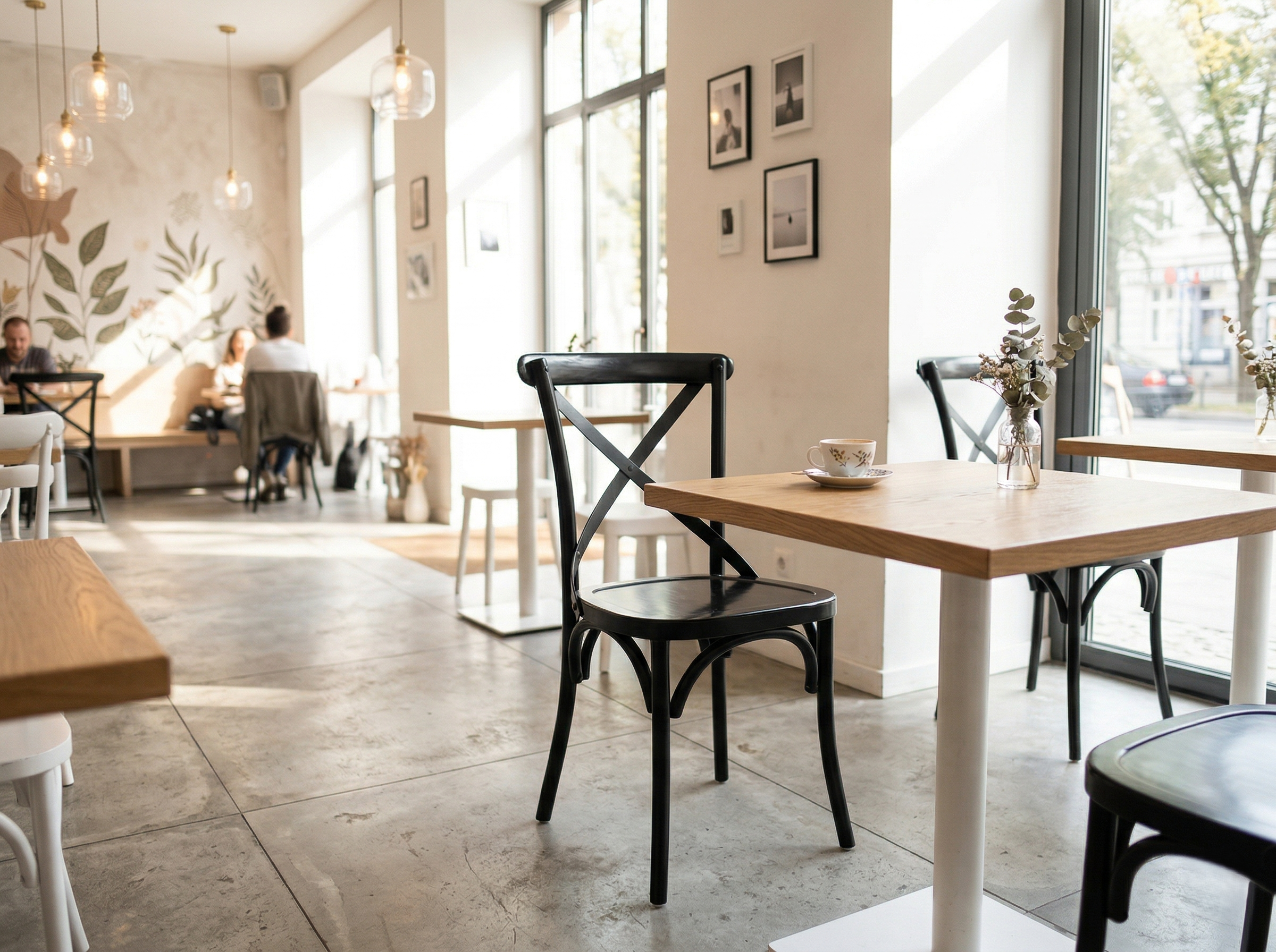 Image of X Metal Cafe Chair