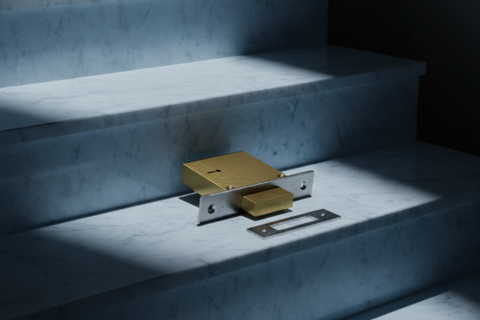 Image of LA Dead Lock Brass Body 6 Lever