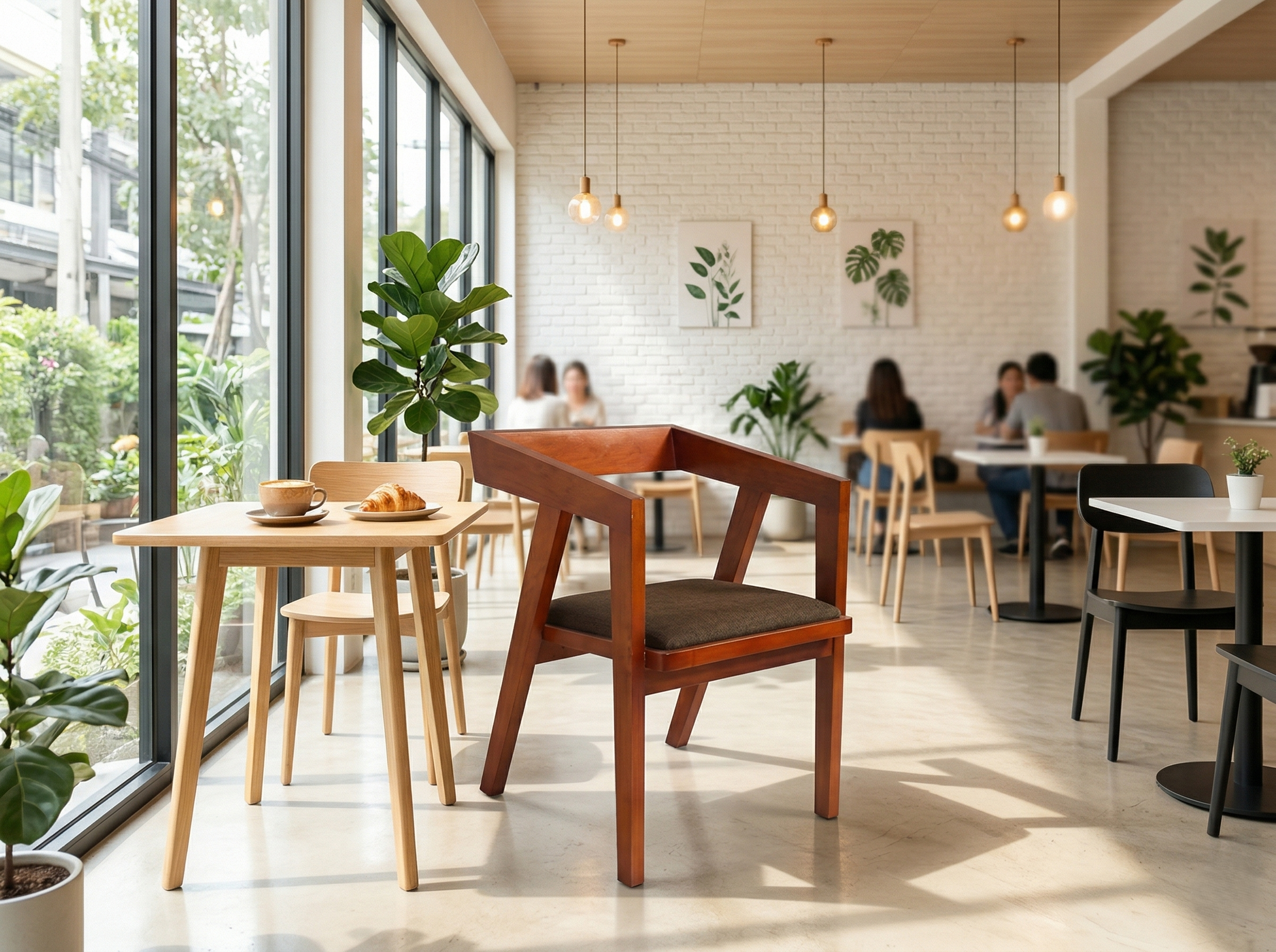 Image of Shesham Wood Cafe Chair