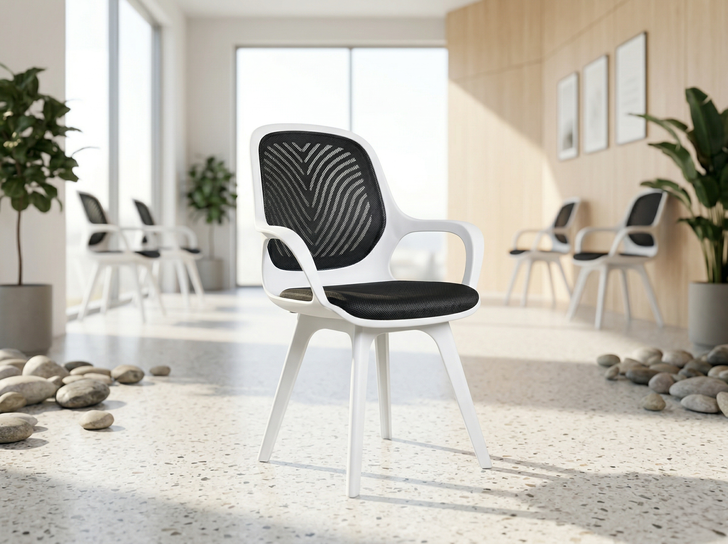 Image of Bucket Visitor PP Leg Chairs, Office Visitor Chairs