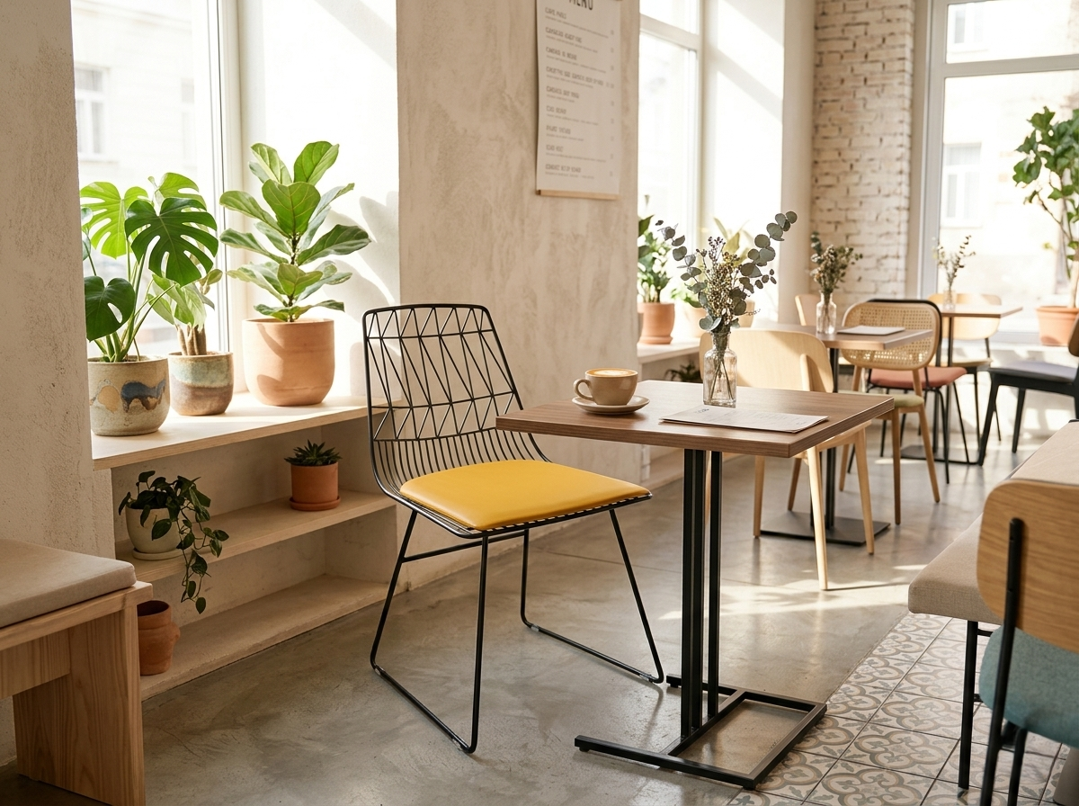 Image of Wire Cafe Chair