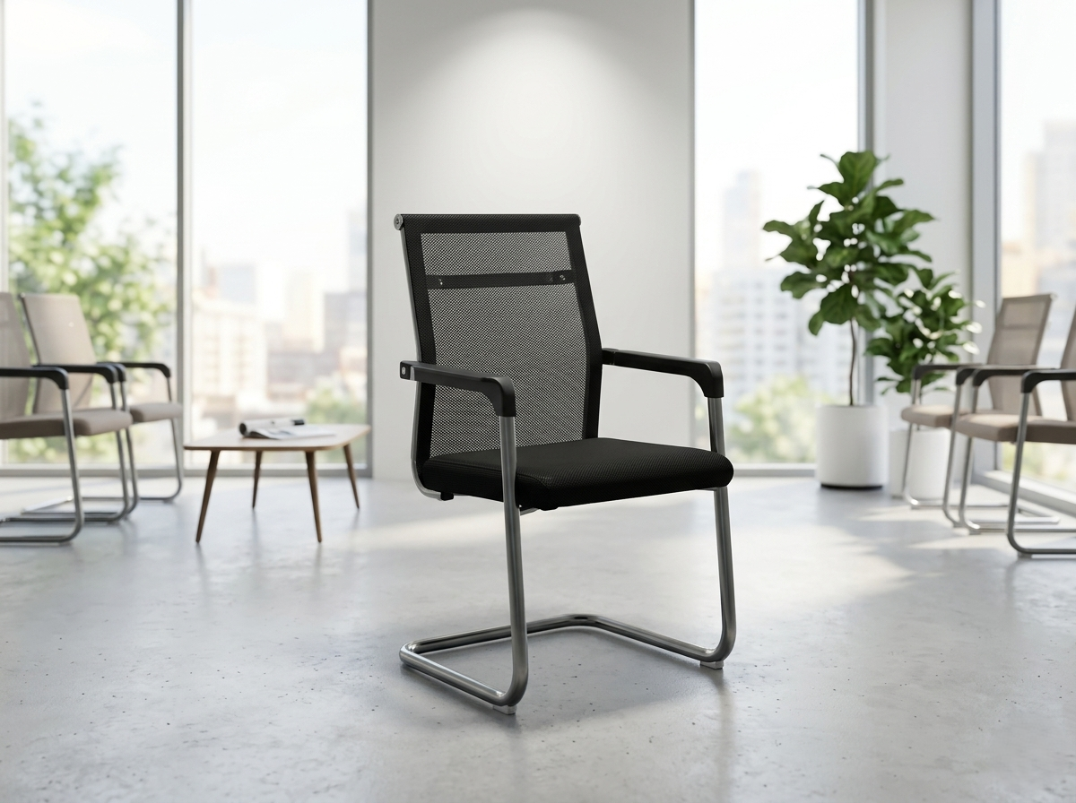 Image of SK Visitor Square Pipe (Heavy), Office Visitor Chairs