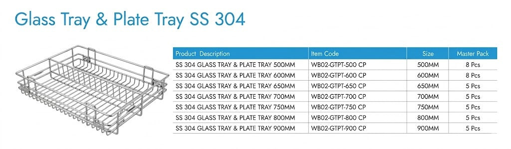 Image of Glass Tray & Plate Tray SS 304