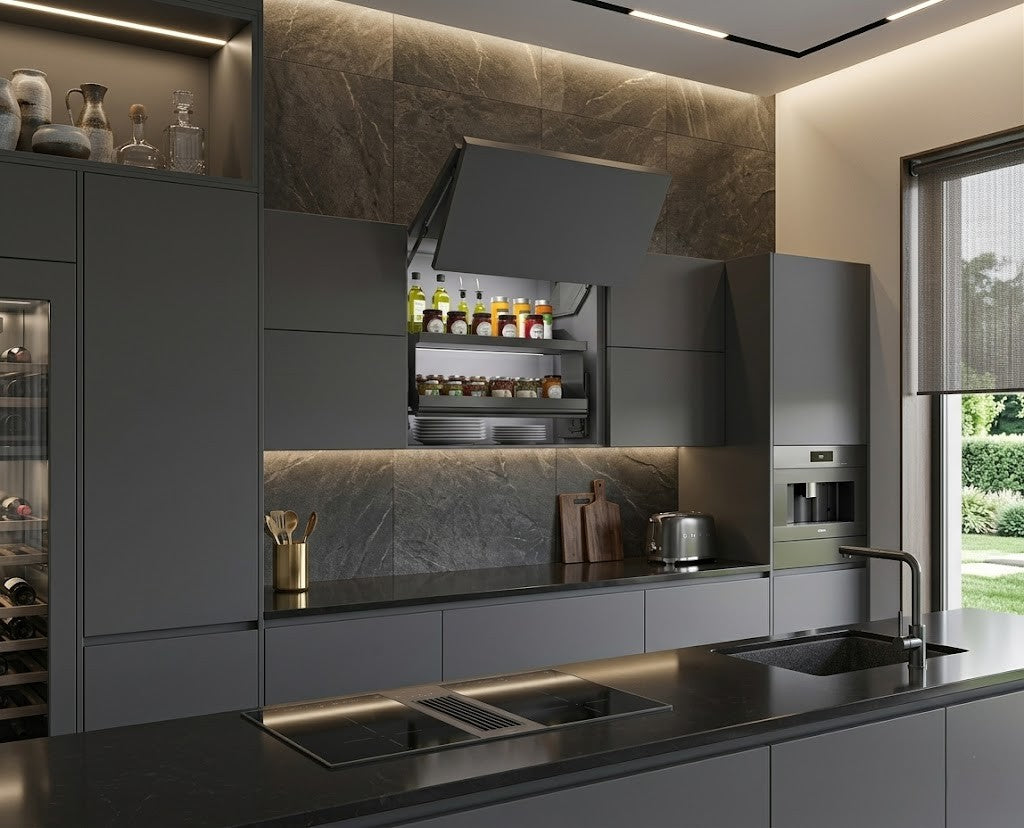 Image of Grey Solid Pull Down System