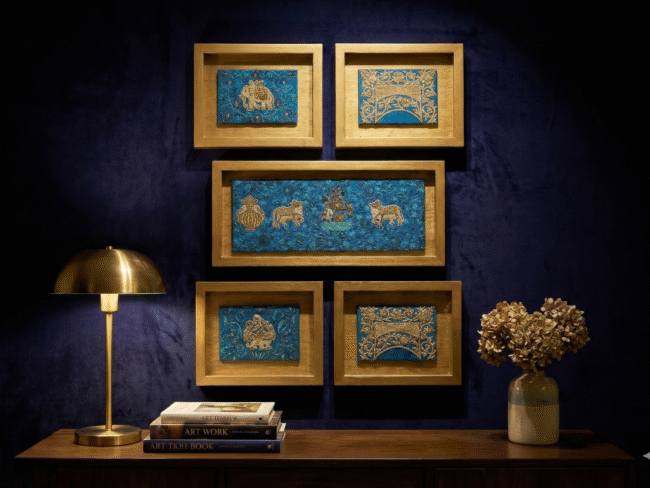 Image of Harmony Birds Panel Painting