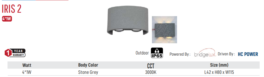Image of IRIS 2 LED OUTDOOR LIGHT