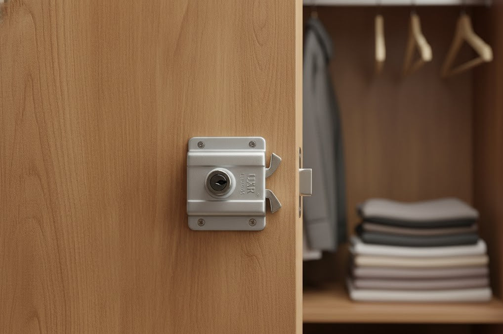 Wardrobe Spring Lock LA LSW 24 Sliding Wardrobe Lock Ultra Keys - The 21st Century Lifestyle