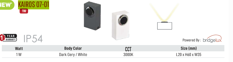Image of LED Kairos 07-01 Outdoor Light