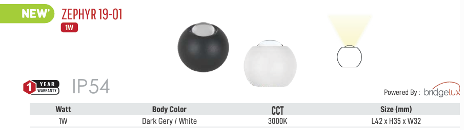 Image of LED Zephyr 19-01 Outdoor Light