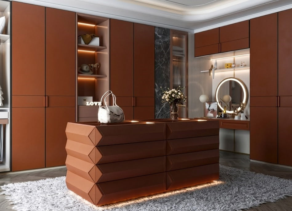 Leather Shutter | Leather Shutter with Aluminium Edge