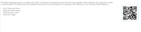 Leather Shutter | Leather Shutter with Aluminium Edge