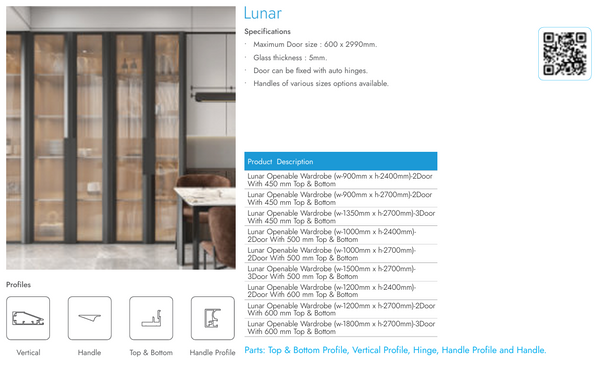 Lunar Openable Wardrobe