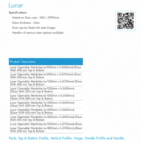 Lunar Openable Wardrobe