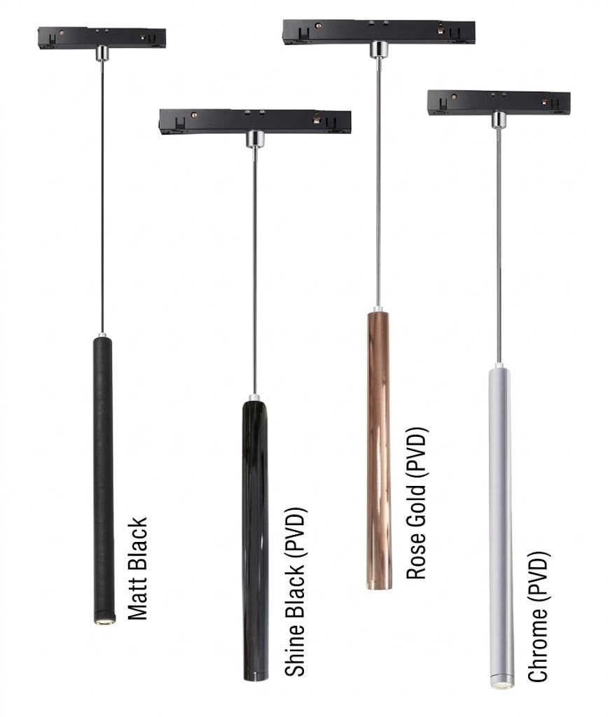 Image of Neue Linear Hanging Light 7W — rose-gold-pvd — 7W — On/Off — NEUE Magnetic Track Lighting