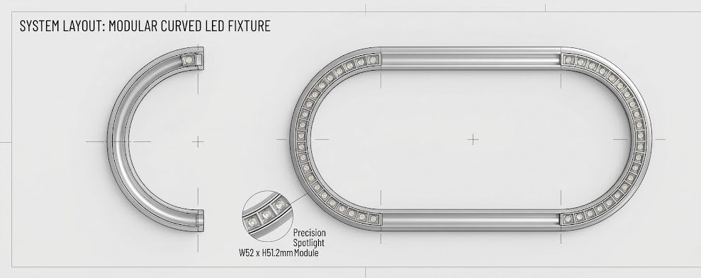 Image of Neue Round Track Recessed Trimless