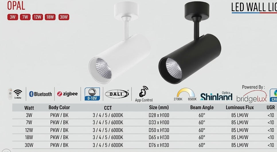 Image of Opal LED Wall Light