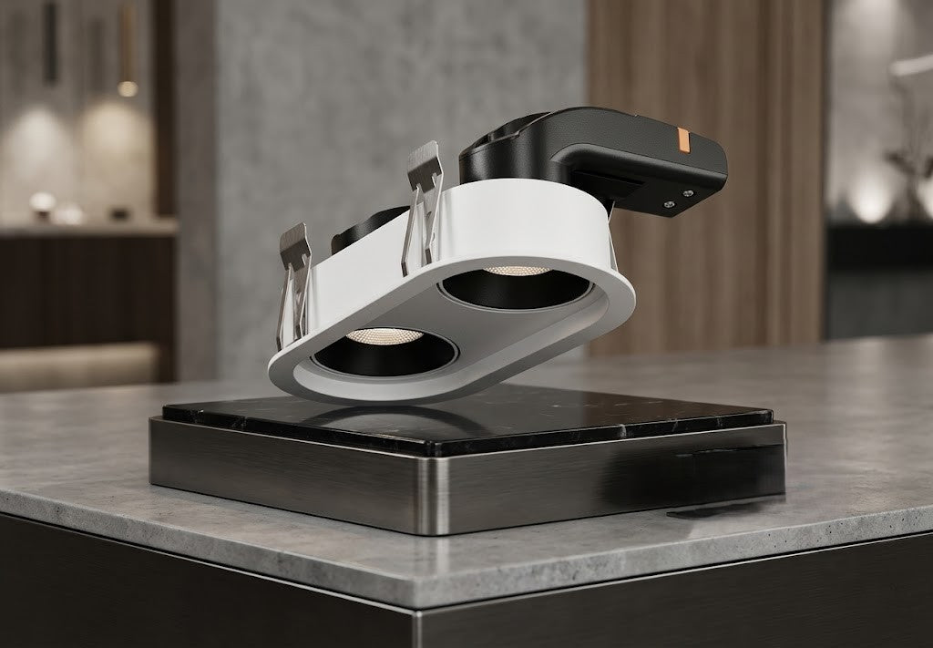 Image of LED Downlight Orion Dual Head Trim