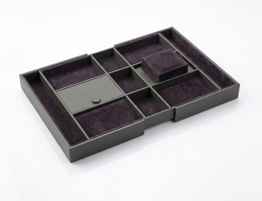 Image of Retractable Leather Sorting Box