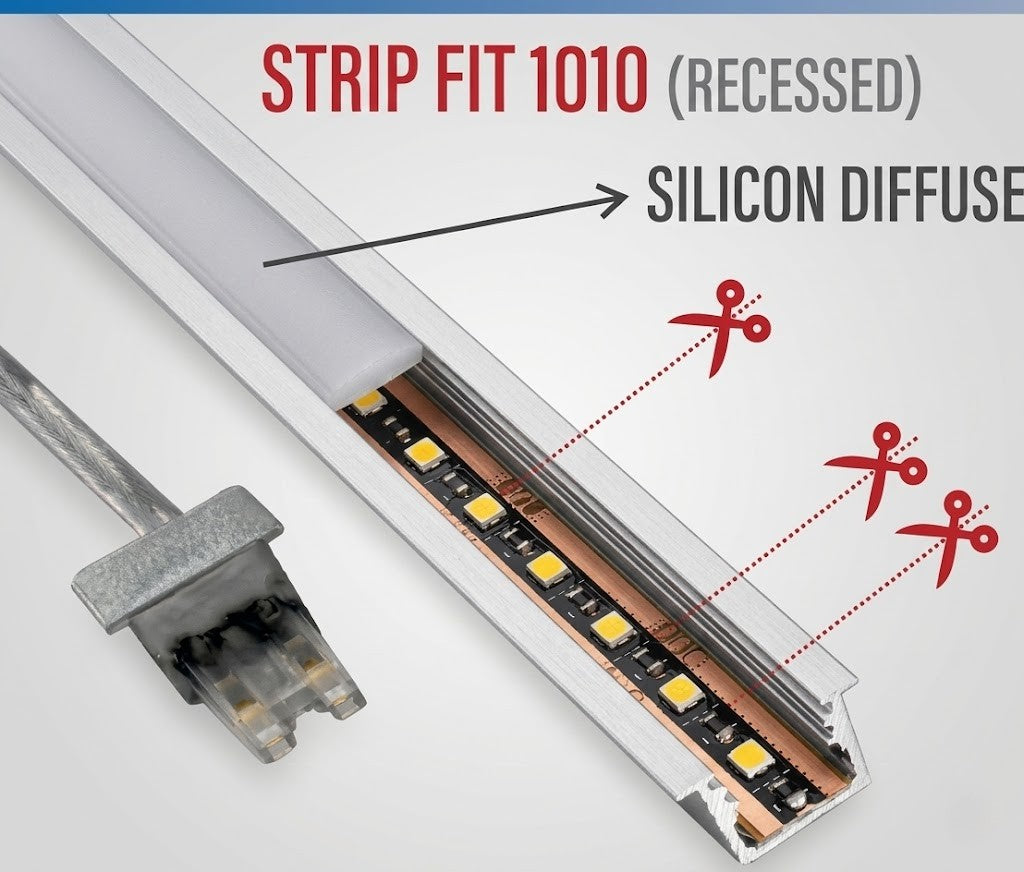 Image of Strip Fit Profile 1010 (Recessed)