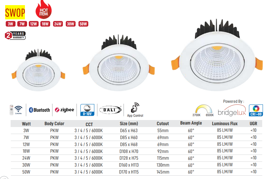Image of Swop LED Downlight