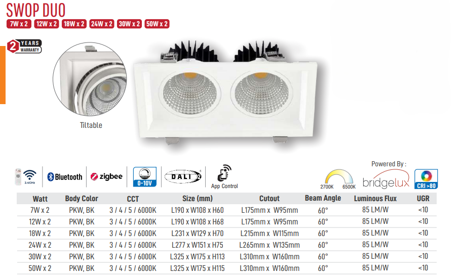 Image of Swop DUO LED DownLight