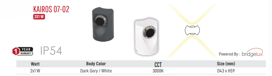 Image of LED Kairos 07-02 Outdoor Light
