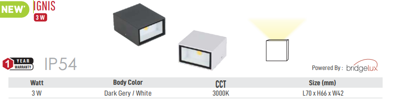 Image of Ignis LED Outdoor Light (Square)
