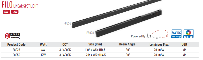 Image of Filo Linear Spot Light (Coincide)