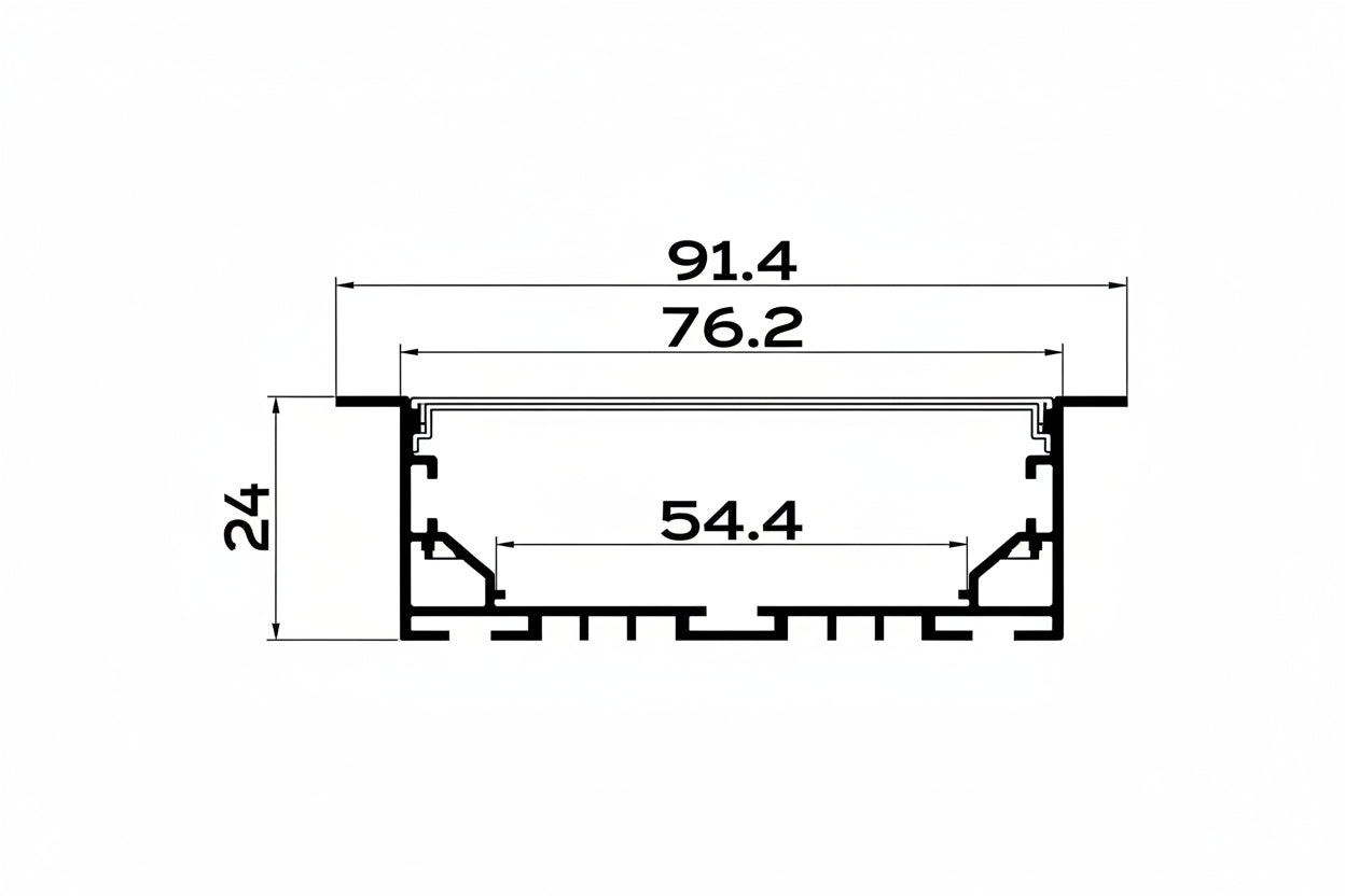 Image of 7535 (DEEP) CONCEALED LED  ALUMINIUM PROFILE
