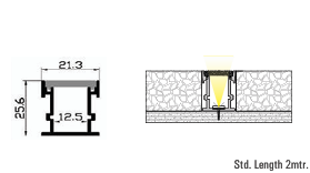 Image of Floor 402 LED Aluminium Profile